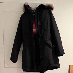 Canada Goose Black Parka with Fur Trim